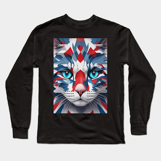 Patriotic Purrfection Long Sleeve T-Shirt by star trek fanart and more